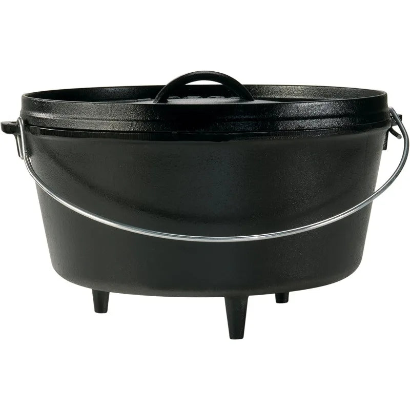 8 Quart Cast Iron Dutch Oven with Lid