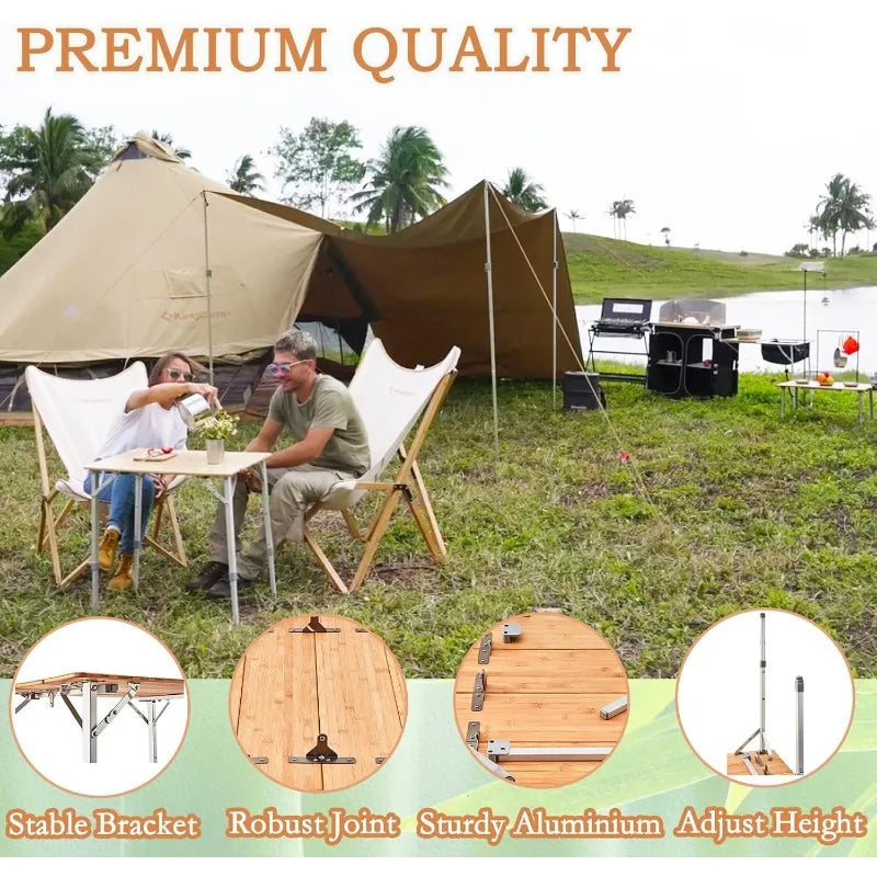 Bamboo Folding Table