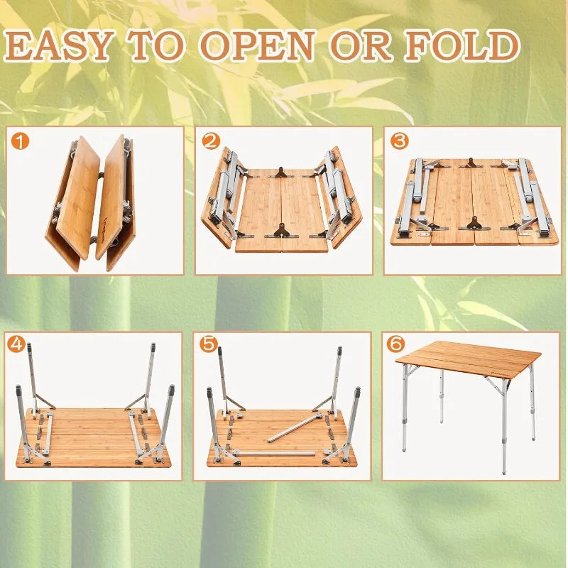 Bamboo Folding Table