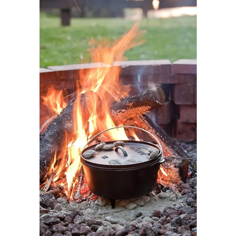 8 Quart Cast Iron Dutch Oven with Lid