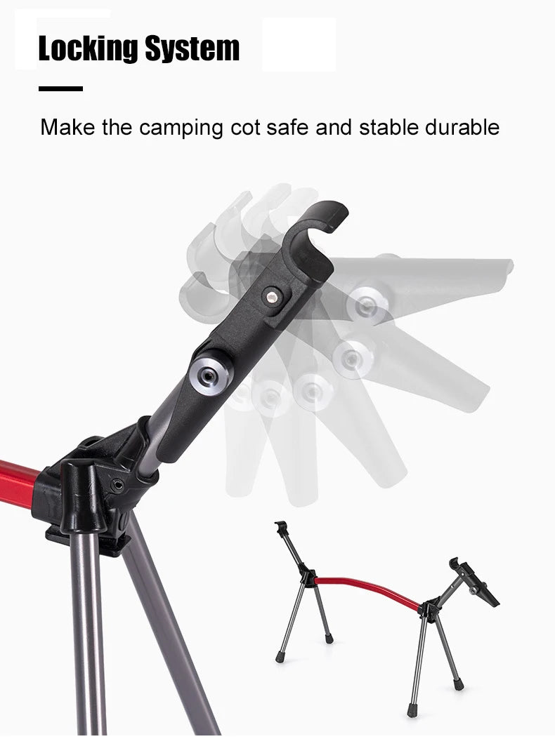 Camping Cot with Leg Extenders