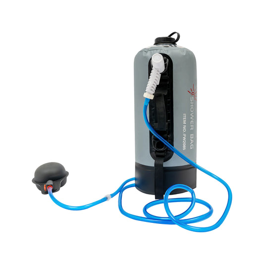 Camping Solar Shower with Pump, 3 Gallon.