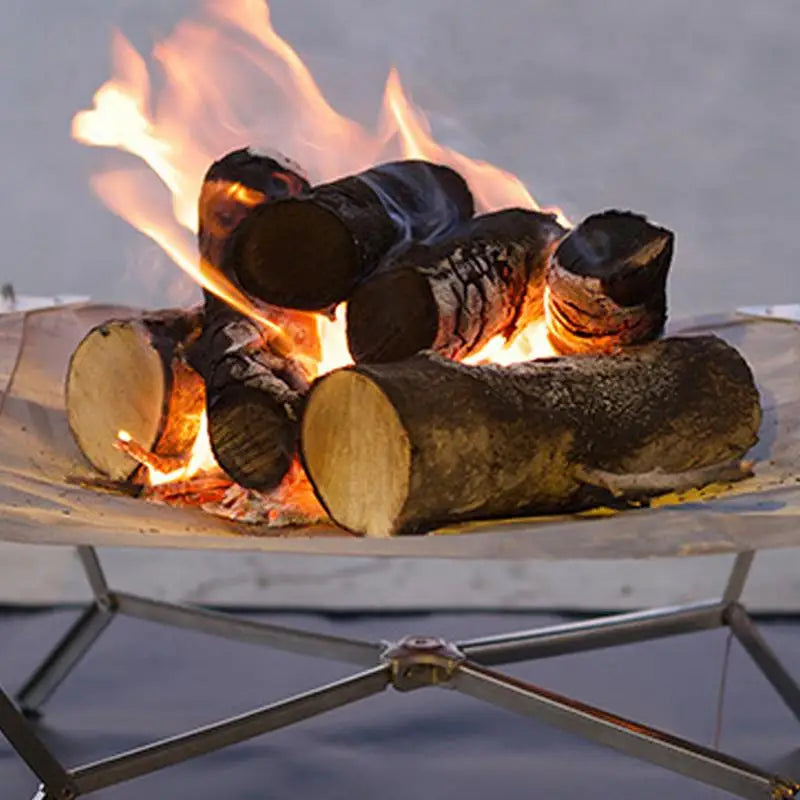 Folding Campfire Grill Stand